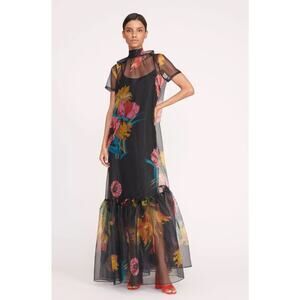 STAUD CALLUNA DRESS FIRST BLOOM NIGHT